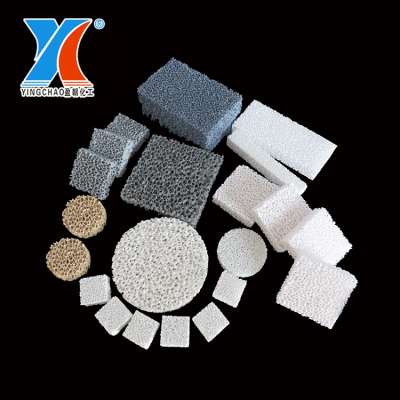 Porous Foam Ceramic Filter (Material: Silicon carbide, Alumina, Zirconia, Magnesia)