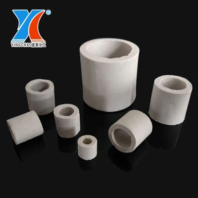 6mm,15mm,25mm,40mm,50mm,80mm Ceramic Raschig Ring Packing for Drying Tower